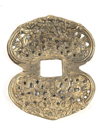 Teil für einen Degen, Alter und Herkunft unbekannt, Klingendurchlass etwa 14 x 18mm