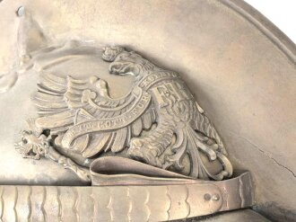 Kaiserreich, Wandrelief aus Messingblech, Darstellend Otto von Bismarck. Gesamthöhe 44cm