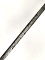 Klinge für eine Blankwaffe, Länge 70,5cm, Gesamtlänge 85,5cm,  Breite 17,4mm. Alter und Herkunft unbekannt.