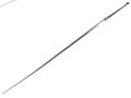 Klinge für eine Blankwaffe, Länge 87cm, Gesamtlänge 105cm,  Breite 15,3mm. Alter und Herkunft unbekannt.