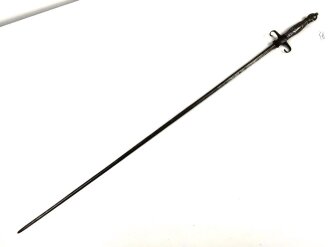 Eiserner Degen, Alter und Herkunft unbekannt, Gesamtlänge 112cm