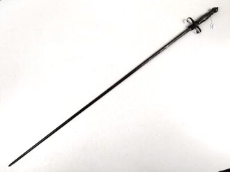 Eiserner Degen, Alter und Herkunft unbekannt, Gesamtlänge 112cm