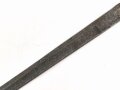 Klinge für eine Blankwaffe, Länge 36,5cm, Gesamtlänge 50,5cm,  Breite 20,5mm. Alter und Herkunft unbekannt.