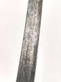 Klinge für eine Blankwaffe, Länge 45cm, Gesamtlänge 58cm,  Breite 22mm. Alter und Herkunft unbekannt.