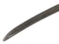 Klinge für eine Blankwaffe, Länge 45cm, Gesamtlänge 58cm,  Breite 22mm. Alter und Herkunft unbekannt.