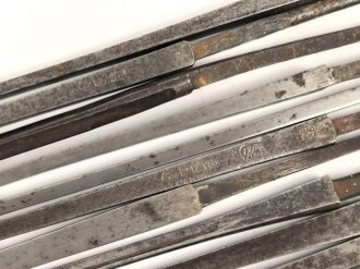 16 Stück Klingen für Degen oder Schläger, maximale Länge etwa 113cm