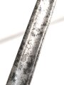 Klinge für eine Blankwaffe, Länge 34,5cm, Gesamtlänge 45cm,  Breite 22,5mm. Alter und Herkunft unbekannt.