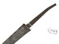Klinge für eine Blankwaffe, Länge 34,5cm, Gesamtlänge 45cm,  Breite 22,5mm. Alter und Herkunft unbekannt.