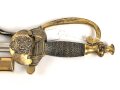 Preußen, Degen für einen Reichsbeamten . Hersteller Eickhorn Solingen, die Scheide im unteren Bereich alt repariert. Mit anhängender Troddel .