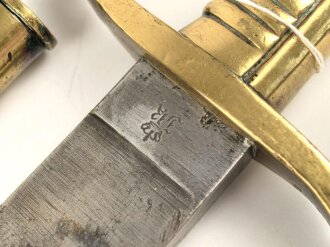 Sachsen, Füsilier Faschinenmesser Modell 1845/47 , Truppenstempel Nummerngleich. gereinigtes Stück in gutem Gesamtzustand
