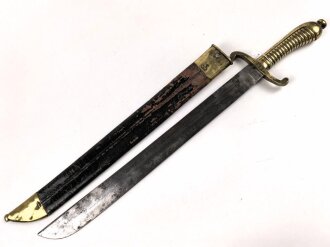 Sachsen, Füsilier Faschinenmesser Modell 1845/47 , Truppenstempel Nummerngleich. gereinigtes Stück in gutem Gesamtzustand