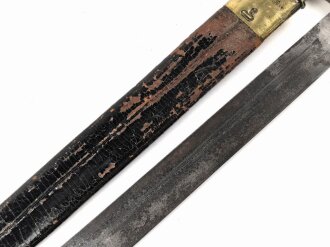 Sachsen, Füsilier Faschinenmesser Modell 1845/47 , Truppenstempel Nummerngleich. gereinigtes Stück in gutem Gesamtzustand