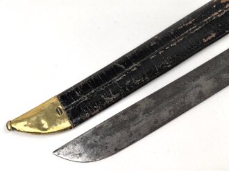 Sachsen, Füsilier Faschinenmesser Modell 1845/47 , Truppenstempel Nummerngleich. gereinigtes Stück in gutem Gesamtzustand