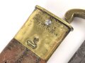 Sachsen, Füsilier Faschinenmesser Modell 1845/47 , Truppenstempel Nummerngleich. gereinigtes Stück in gutem Gesamtzustand