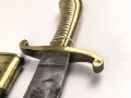 Sachsen, Füsilier Faschinenmesser Modell 1845/47 , Truppenstempel Nummerngleich. gereinigtes Stück in gutem Gesamtzustand