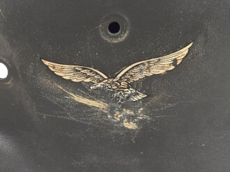 Stahlhelm Glocke Wehrmacht Modell 1940. Neuzeitlich lackiertes Stück, Hersteller ET64