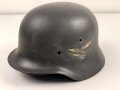 Stahlhelm Glocke Wehrmacht Modell 1940. Neuzeitlich lackiertes Stück, Hersteller ET64