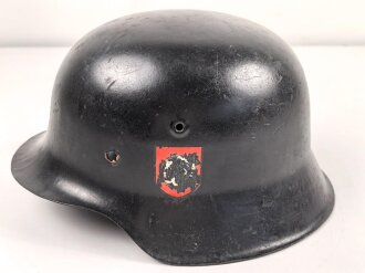 Stahlhelm Glocke Wehrmacht Modell 1942. Neuzeitlich lackiertes Stück, Hersteller CKL64