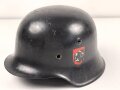 Stahlhelm Glocke Wehrmacht Modell 1942. Neuzeitlich lackiertes Stück, Hersteller CKL64