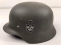 Stahlhelm Glocke Wehrmacht Modell 1940. Neuzeitlich lackiertes Stück, Hersteller Q66