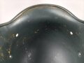Stahlhelm Glocke Modell 1940. Hersteller Q64, Fertigung nach 1945 für Polizei. Neuzeitlich lackiertes Stück