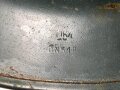 Stahlhelm Glocke Modell 1940. Hersteller Q64, Fertigung nach 1945 für Polizei. Neuzeitlich lackiertes Stück