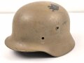 Stahlhelm Glocke Wehrmacht Modell 1940. Neuzeitlich lackiertes Stück, Hersteller Q66