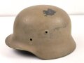 Stahlhelm Glocke Wehrmacht Modell 1940. Neuzeitlich lackiertes Stück, Hersteller Q66