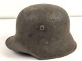1. Weltkrieg, Stahlhelm Modell 1917. Keine erkennbare Stempelung, Originallack. Ungereinigtes Stück, der Kinnriemen mir so unbekannt