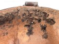 Stahlhelm Innenfutter Wehrmacht Modell 1940. Für Stahlhelme Modell 1940 und 1942. Kopfgrösse 60 für Glockengrösse 68. Gebraucht, datiert 1943