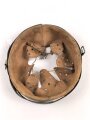 Stahlhelm Innenfutter Wehrmacht Modell 1940. Für Stahlhelme Modell 1940 und 1942. Kopfgrösse 56 für Glockengrösse 64. Gebraucht, datiert 1944