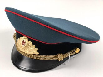 Russland "Kalter Krieg"  Schirmmütze für einen Offizier, gebraucht, Kopfgrösse 56