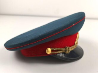 Russland "Kalter Krieg"  Schirmmütze für einen Offizier, gebraucht, Kopfgrösse 57