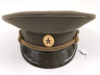 Russland "Kalter Krieg"  Schirmmütze für einen Offizier, gebraucht, Kopfgrösse 54