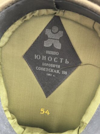 Russland "Kalter Krieg"  Schirmmütze für einen Offizier, gebraucht, Kopfgrösse 54