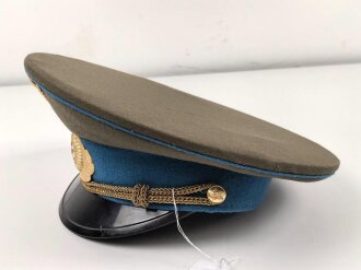 Russland "Kalter Krieg"  Schirmmütze für einen Offizier, gebraucht, Kopfgrösse 53