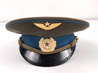 Russland "Kalter Krieg"  Schirmmütze für einen Offizier, gebraucht, Kopfgrösse 53