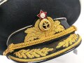 Russland "Kalter Krieg"  Schirmmütze für einen hochrangigen Marineoffizier. Kopfgrösse 57