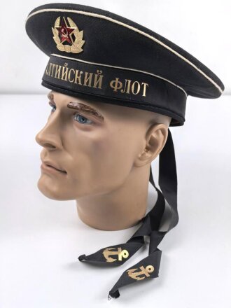 Russland "Kalter Krieg"  Tellermütze für Marineangehörige, Kopfgrösse 58