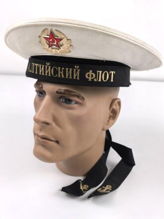 Russland "Kalter Krieg"  Tellermütze für Marineangehörige, Kopfgrösse 58