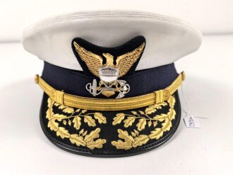 U.S. Coast guard officers visor hat, "Bancroft", size 7  3/8