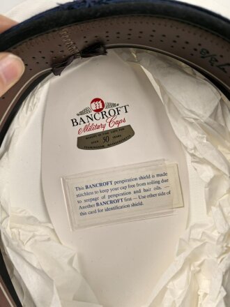 U.S. Coast guard officers visor hat, "Bancroft", size 7  3/8