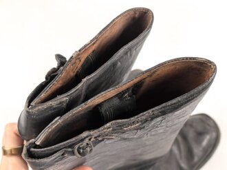 Paar Stiefel für Offiziere der Wehrmacht. Ungereinigtes Paar, Sohlenlänge 31cm
