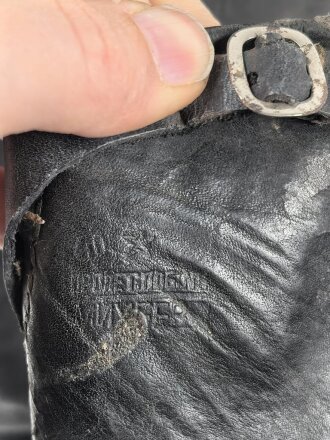 Paar Stiefel für Offiziere der Wehrmacht. Ungereinigtes Paar, Sohlenlänge 31cm