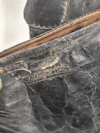 Paar Stiefel für Offiziere der Wehrmacht. Ungereinigtes Paar, Sohlenlänge 31cm