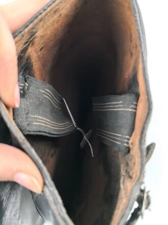 Paar Stiefel für Offiziere der Wehrmacht. Ungereinigtes Paar, Sohlenlänge 31cm
