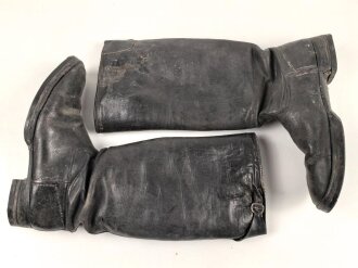 Paar Stiefel für Offiziere der Wehrmacht. Ungereinigtes Paar, Sohlenlänge 31cm