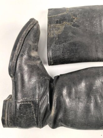 Paar Stiefel für Offiziere der Wehrmacht. Ungereinigtes Paar, Sohlenlänge 31cm