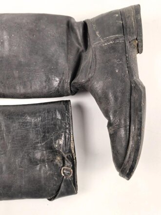 Paar Stiefel für Offiziere der Wehrmacht. Ungereinigtes Paar, Sohlenlänge 31cm