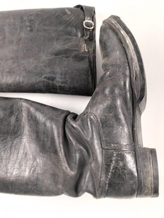 Paar Stiefel für Offiziere der Wehrmacht. Ungereinigtes Paar, Sohlenlänge 31cm